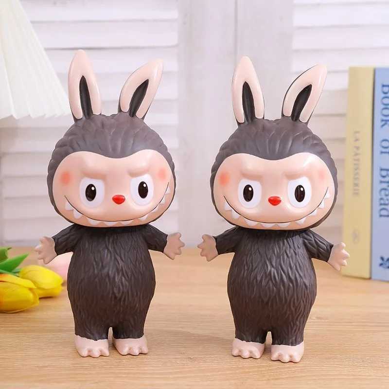 Hot Sale Labubu Figurine piggy bank Anime Peripheral Cute Detachable Desktop Ornament Toy Children Ideal as Birthday Gifts Z250613 Free shipping