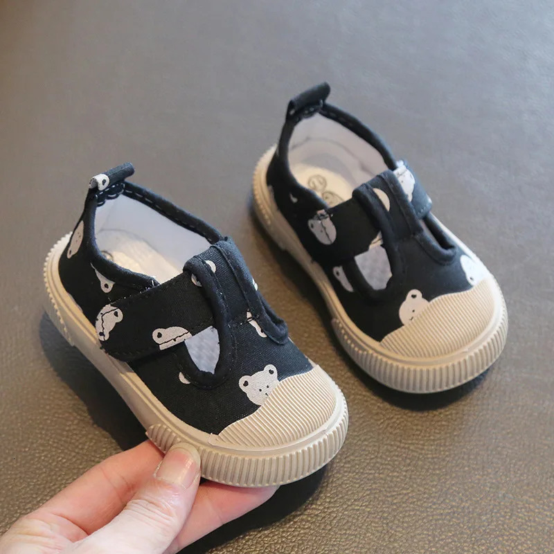 Spring and Autumn Square Mouth Baby Shoes Cartoon Soft Soled Toddler Shoes Boys Girls Children Soles Canvas Shoes Comfortable 250613