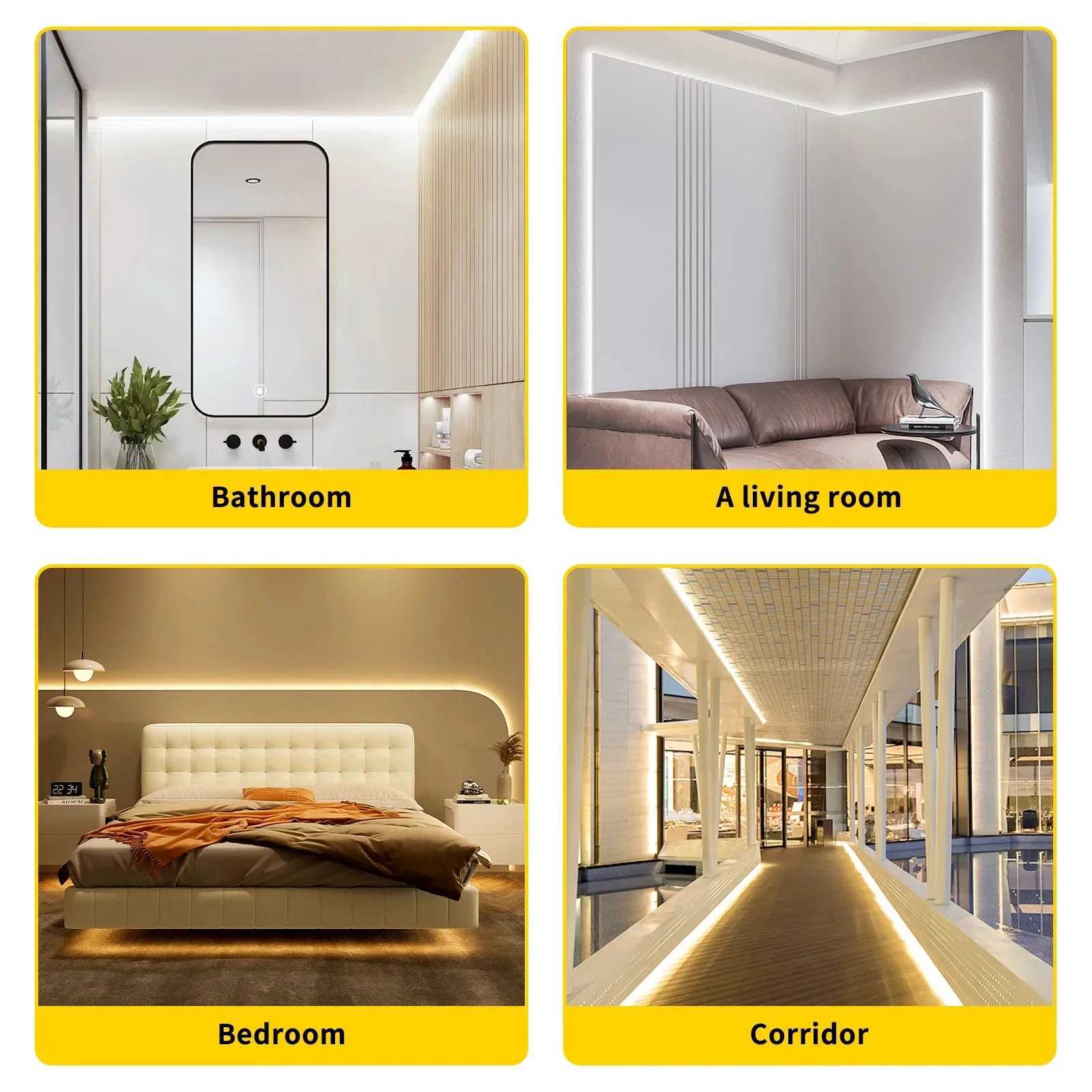 220V LED Strip Light SMD5050 Flexible LED Rope Light Warm White Outdoor Waterproof LED Light for Home Decoration With EU Plug XJ250612