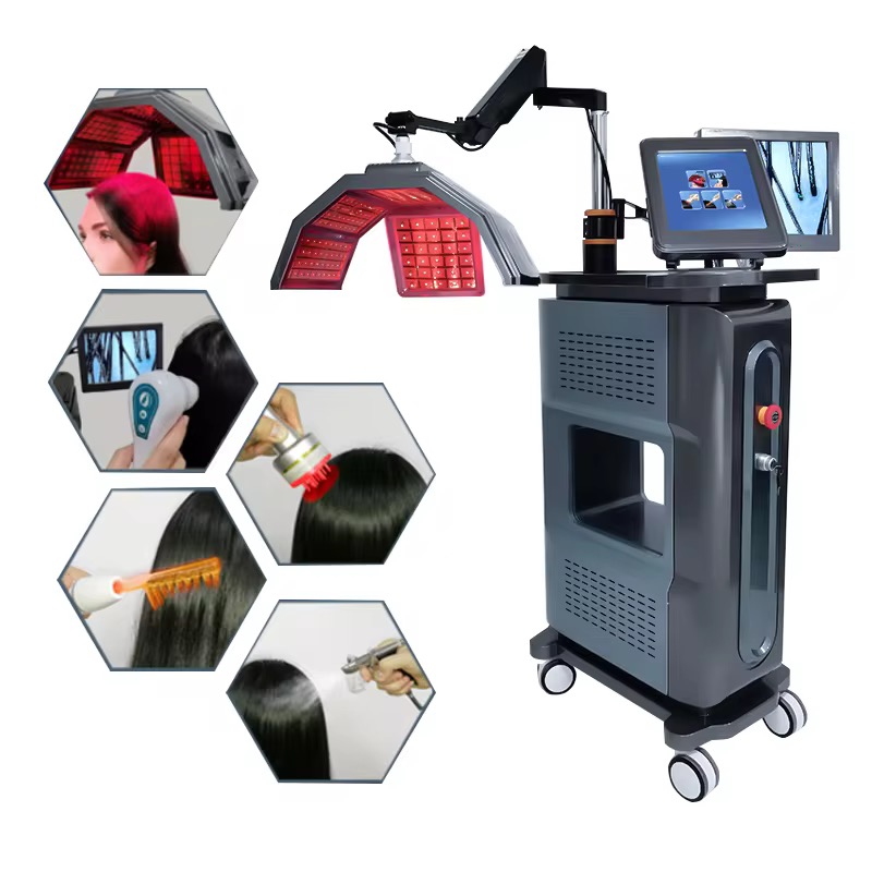 650nm Growth Laser Diode Hair Growth Machine Laser Regrowth High Frequency Electrotherapy Ozone Comb Hair Loss Treatment