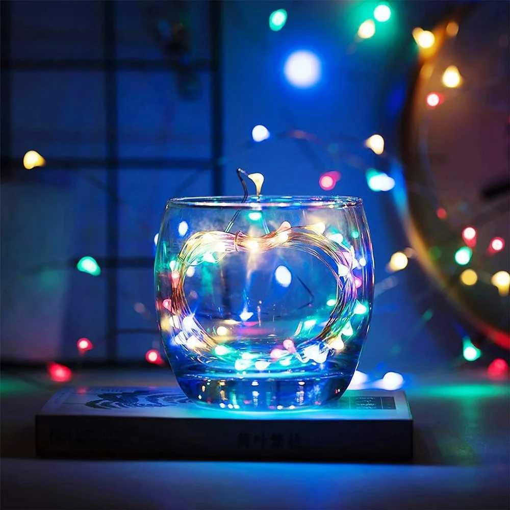 30Meter USB LED String Lights Copper Silver Wire Garland Light Waterproof Fairy Lights For Christmas Wedding Party DecorationXJ250612