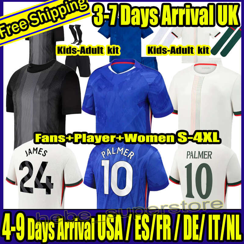 25/26 CAICEDO PALMER soccer jerseys 2024 2025 2026 Home NETO ENZO MUDRYK MADUEKE Football shirt NKUNKU JAMES COLWILL TOSIN Kids kit uniform