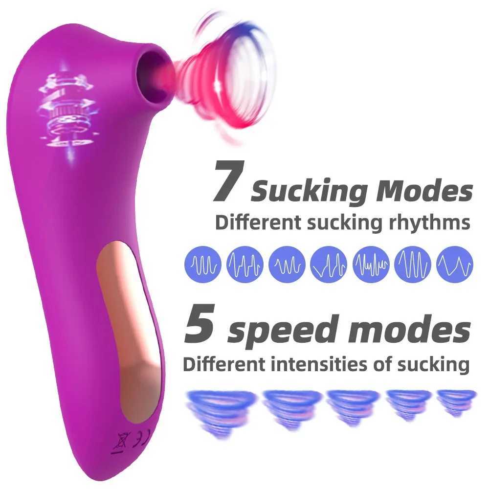 Clit Sucker Vagina Sucking Vibrator Clitoris Stimulator Blowjob Oral Nipple Licking Sex Toy for Women Masturbator Erotic Product XJ250613