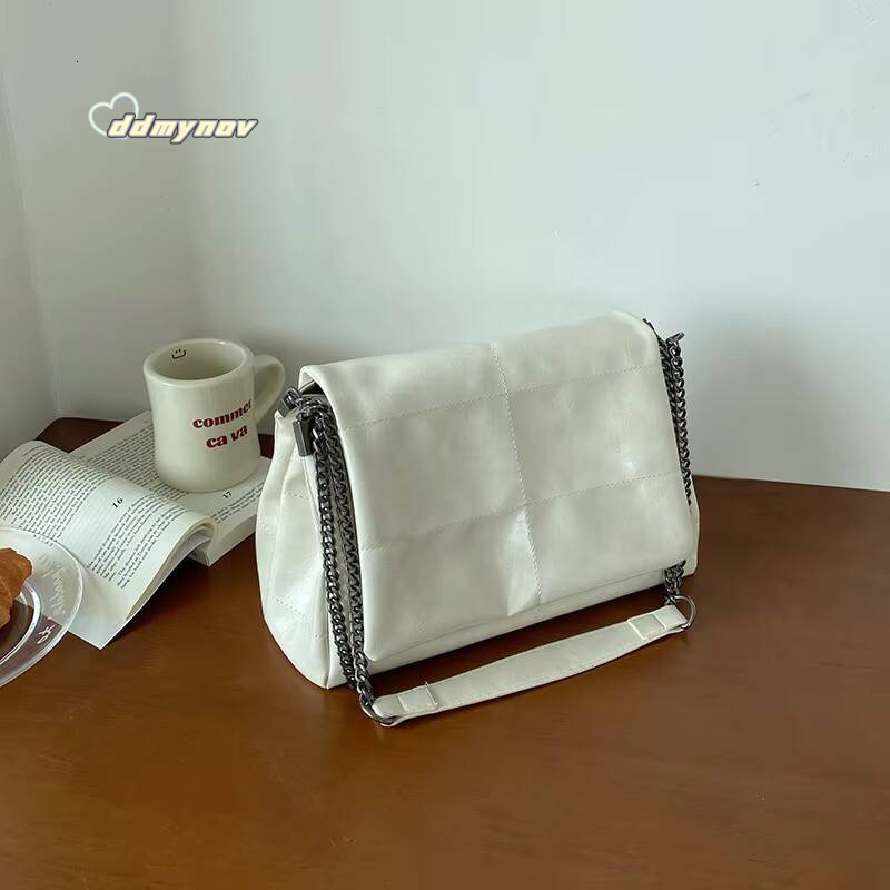 Fashion Women's Commuter Bags Niche Chain Crossbody Bag Ladies Shoulder Large Capacity Handbag Cross Square PU ddmynov