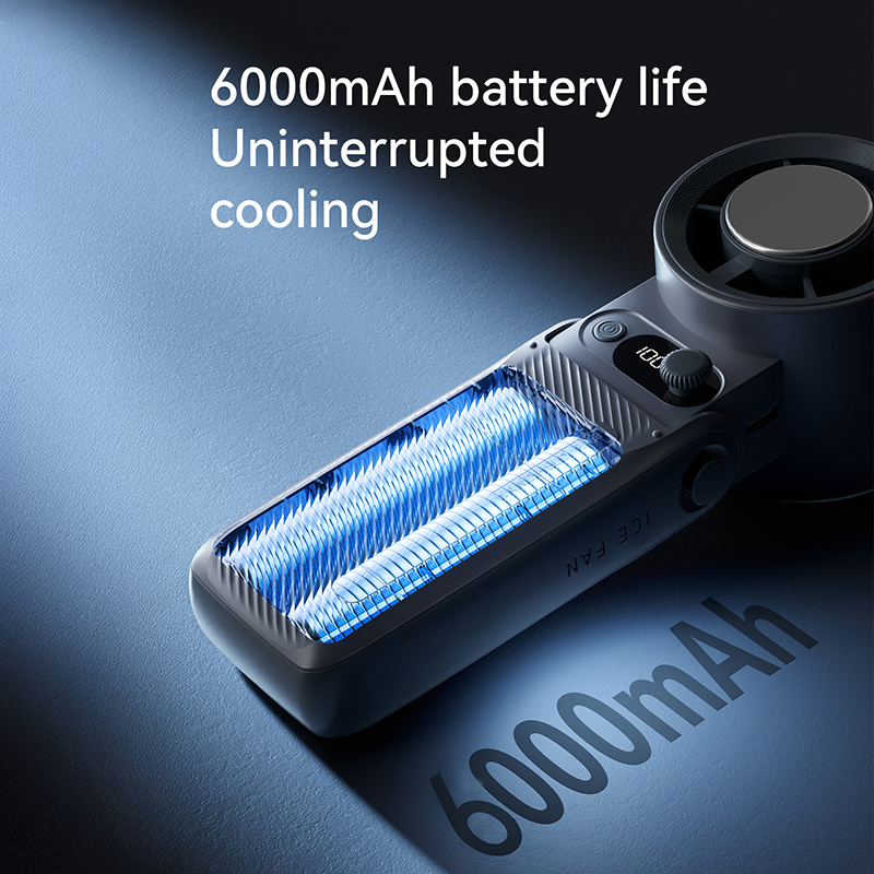 Handheld IceTherapy Fan - USB Rechargeable, 199 Speed Levels with LED Display, Long Battery Life, Lightweight Personal Cooling Fan for Summer Outdoor 
