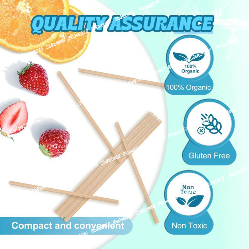 Sugarcane Straws Biodegradable Drink Straw Disposable Compostable Straws For Hot Cold Drinks Beverages Coffee