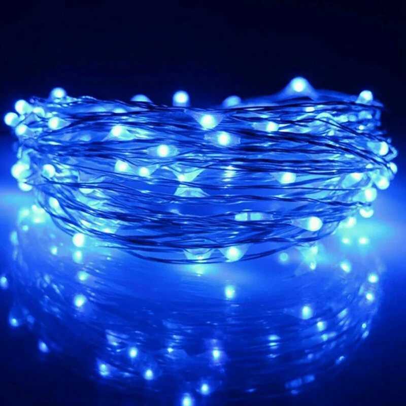 2m 3m 5m 10m Copper Wire LED Fairy String Lights Battery Powered Garland For Holiday Christmas Lights Wedding Party Decoration XJ250612