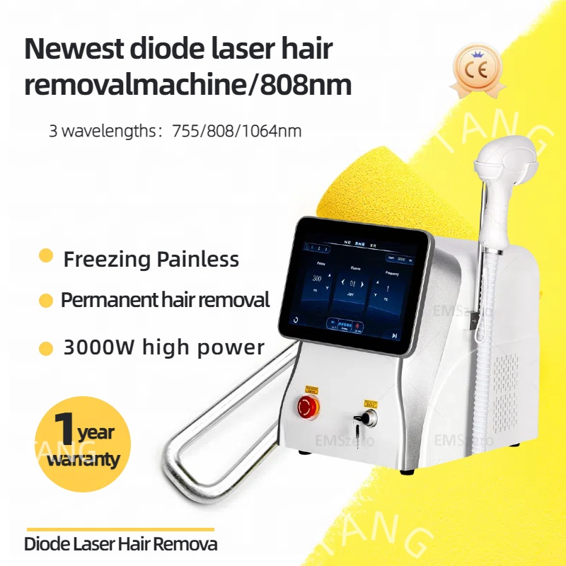 3000W Profession Three wavelengths 755 808 1064 Laser Diode diode laser hair removal Laser Equipment