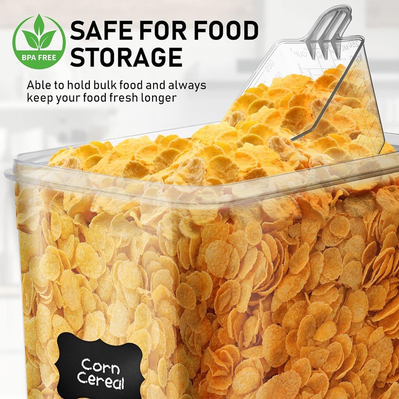 FreshSeal 2Pack Airtight Food Storage Containers 287 Oz (8.5L) Extra Large - BPA Free Kitchen & Pantry Organization Containers for Flour, Sugar, Cerea