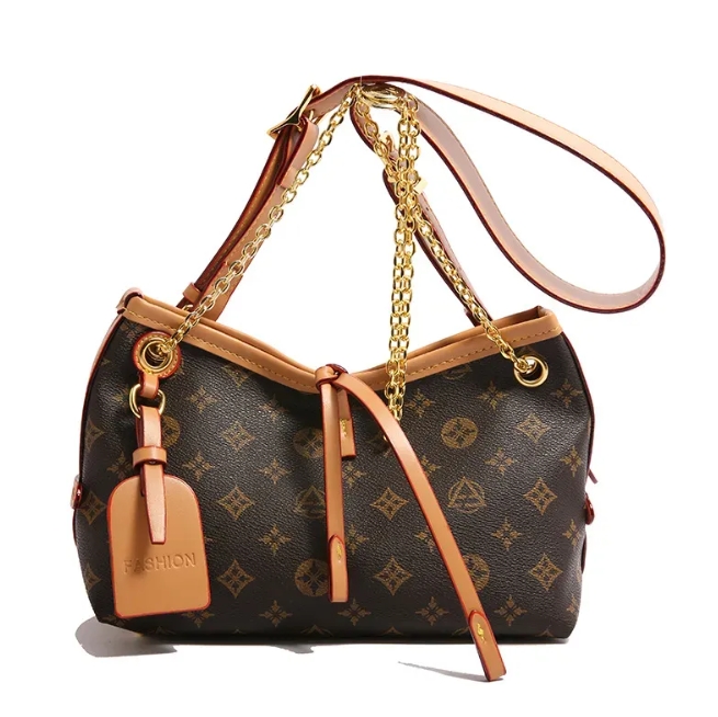Extra-Large Capacity Tote Bag for Women - Stylish Chain Shoulder Strap Design with Detachable Pouch | Premium Faux Leather | Limited Time FREE Shippin