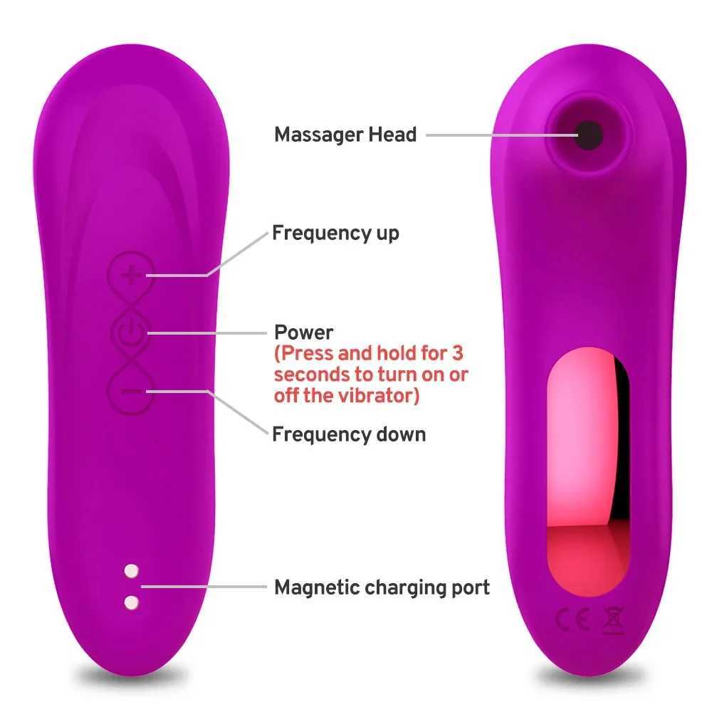 Clit Sucker Vagina Sucking Vibrator Clitoris Stimulator Blowjob Oral Nipple Licking Sex Toy for Women Masturbator Erotic Product XJ250613