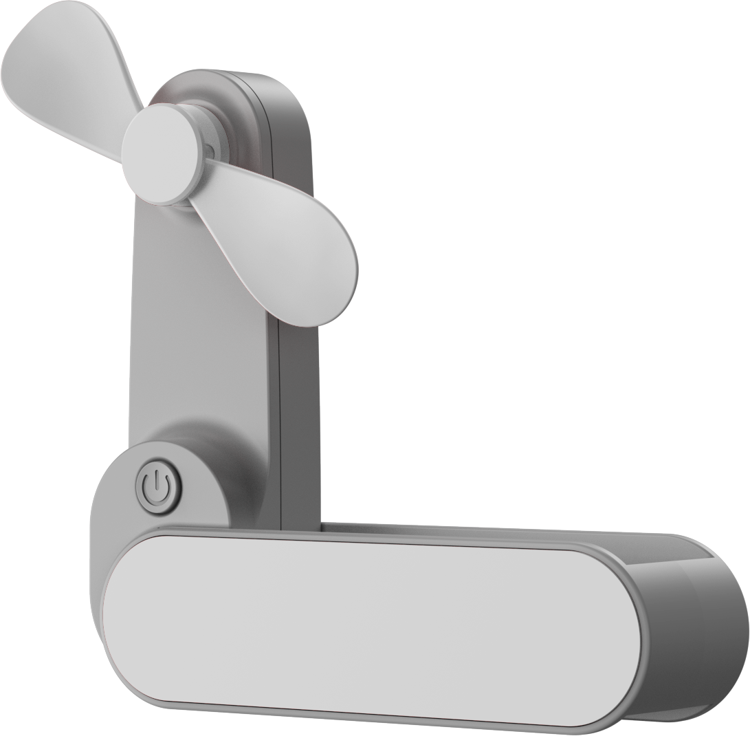 Portable Mini Folding Fan - USB Rechargeable, 3-Speed Adjustable, Quiet Operation with Adjustable Angle, Ideal for Outdoor Travel, Office & Home Use