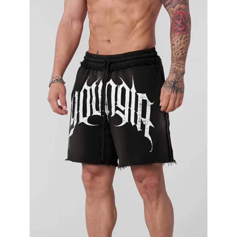New American-style Shorts For Men Running Training Basketball Sports Summer Casual Terry Five-point Cotton Shorts X250613 - view 3