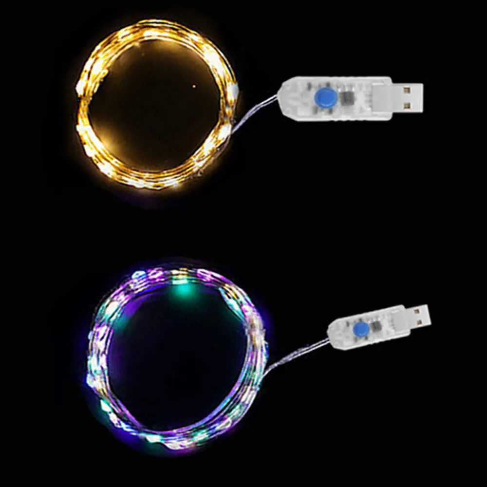 LED Copper Wire String Lights Waterproof Fairy Lights 8 modes Garland DIY Christmas Wedding Party Decoration Lamp Night lights XJ250612