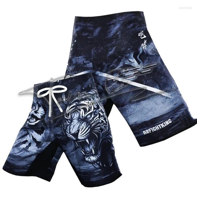 Men's Shorts MMA Dargon Tiger Muay Thai Pants Fight Martial Arts BJJ Grappling Kickboxing Cage Fighting Boxing Trunks