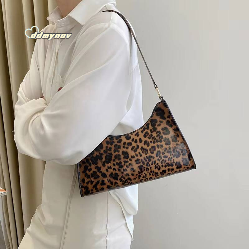Summer New Shoulder Bags for Women High Quality Zebra Underarm Handbags PU Leather Leopard Armpit Purse Bag ddmynov