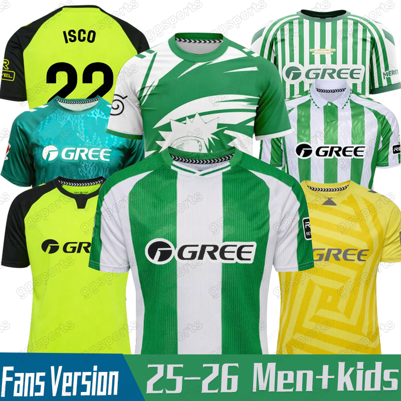 25 26 ReAl BeTis Soccer Jerseys JOAQUIN JUANMI FEKIR B.IGLESIAS AYOZE special edition L.HENRIQUE WILLIAM PEZZELLA ISCO ANTONYFootball Shirts Men Uniforms Kids