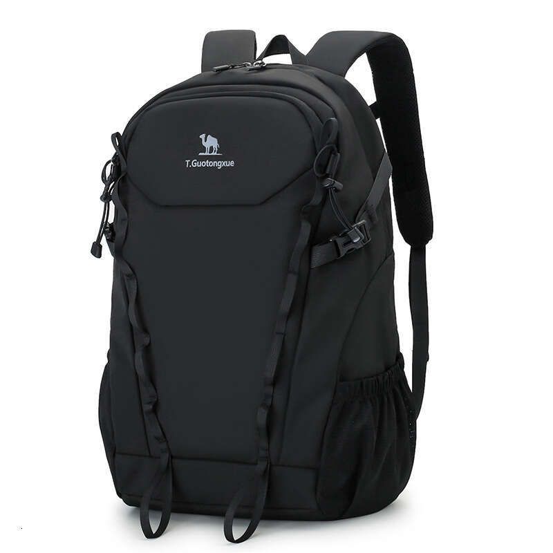Camel Style Large Capacity School Bag for Men and Women College Students Outdoor Hiking Climbing Lightweight Casual Backpack