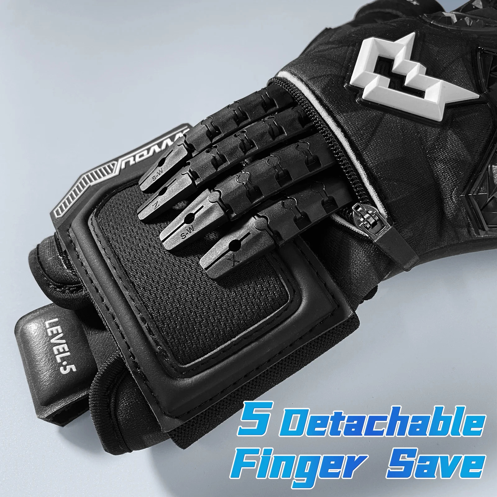 WVVOU Soccer Goalie Gloves for Adults and Youth High Performance Goalkeeper with 5 Detachable Finger Saves 250605