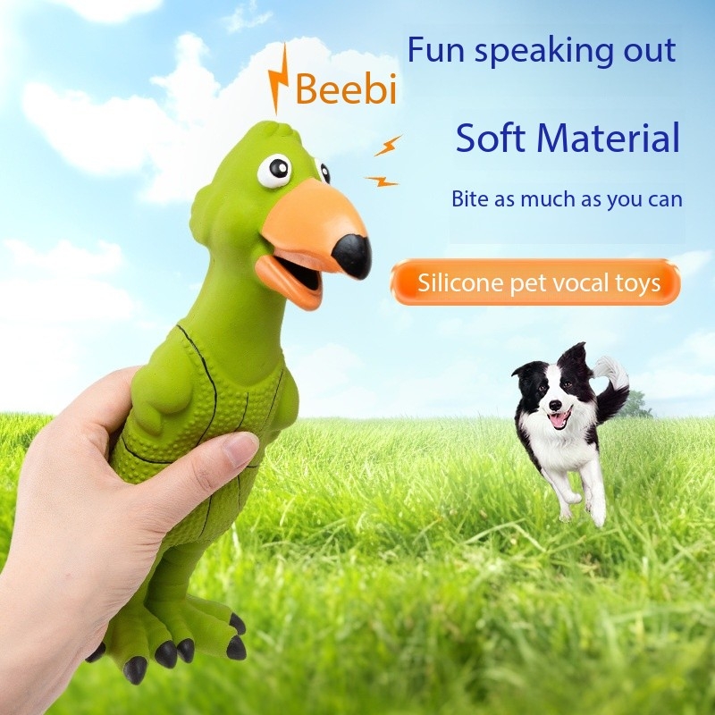 Squeaky Bird Latex Puppy Toy Rubber Screaming Sound Chewy Pet Dog Toys 2pcs/Pack
