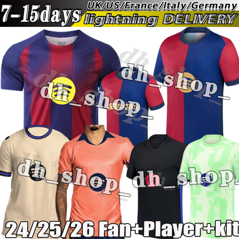 NEW 24 25 26 fc barcalona LAMINE YAMAL COLDPLAY soccer jerseys 2024 2025 Lewandowski GAVI KESSIE Raphinha SENYERA OMLO Women player kids kit football shirt