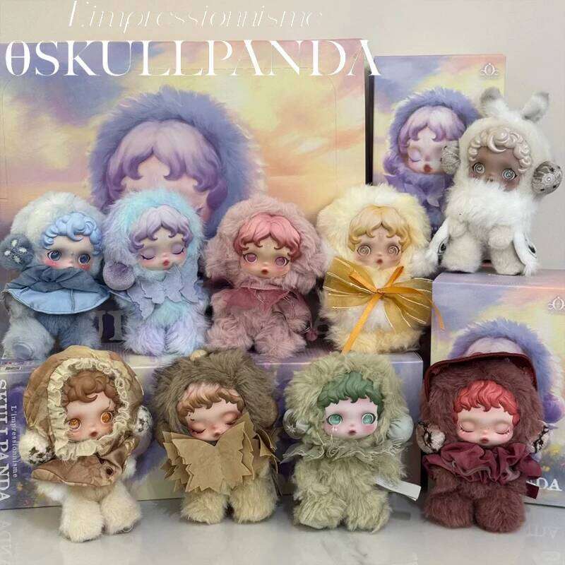 New Genuine Skullpanda Light Weaving Garden Series Vinyl Plush Blind Box Cute Sp Trendy Fashion Bag Pendant Toy Gift Collectible