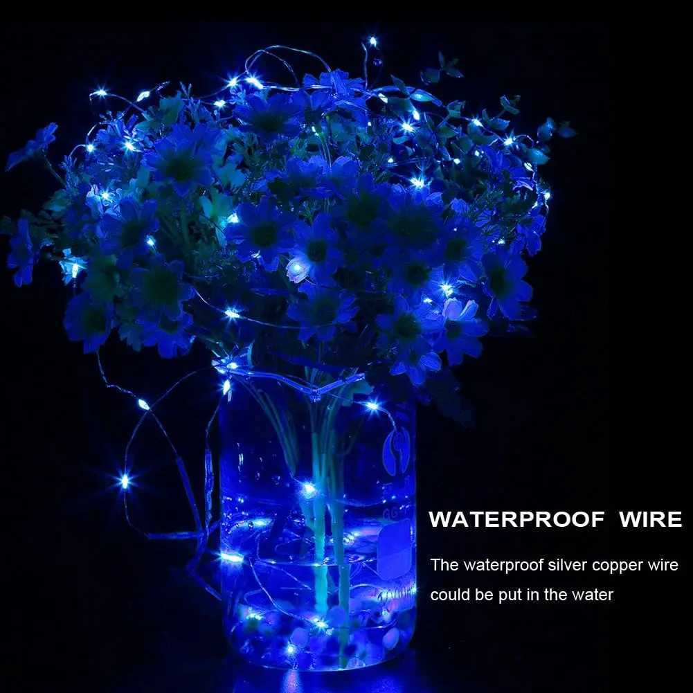 6 Pack LED Fairy Lights Battery Operated String Light Waterproof Silver Wire For DIY Wedding Party Bedroom Patio Christmas Decor XJ250612