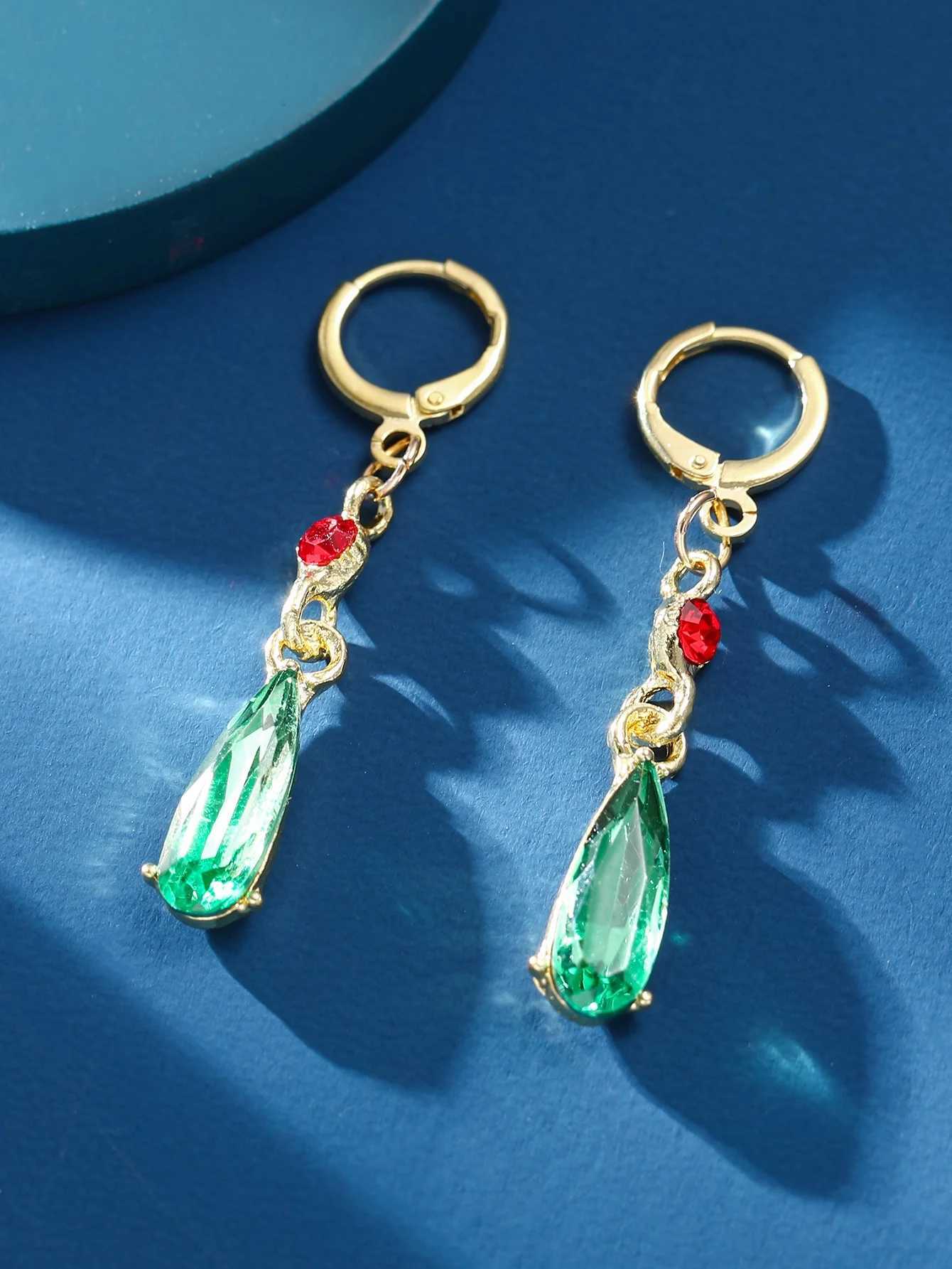 Fashion Elegant Earrings for Women Hayao Miyazaki Howls Moving Castle Red Beads Christmas Jewelry Gift V250613