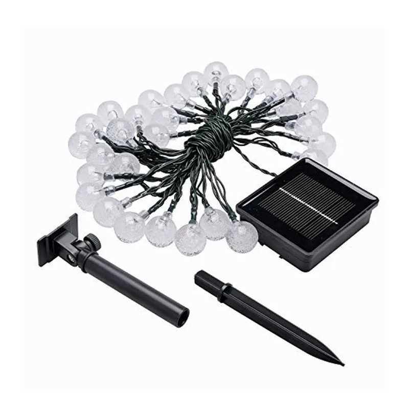 5/7/12m Outdoor LED Crystal Globe Light Solar Fairy Light Solar String Light for Easter Wedding Party Decoration XJ250612