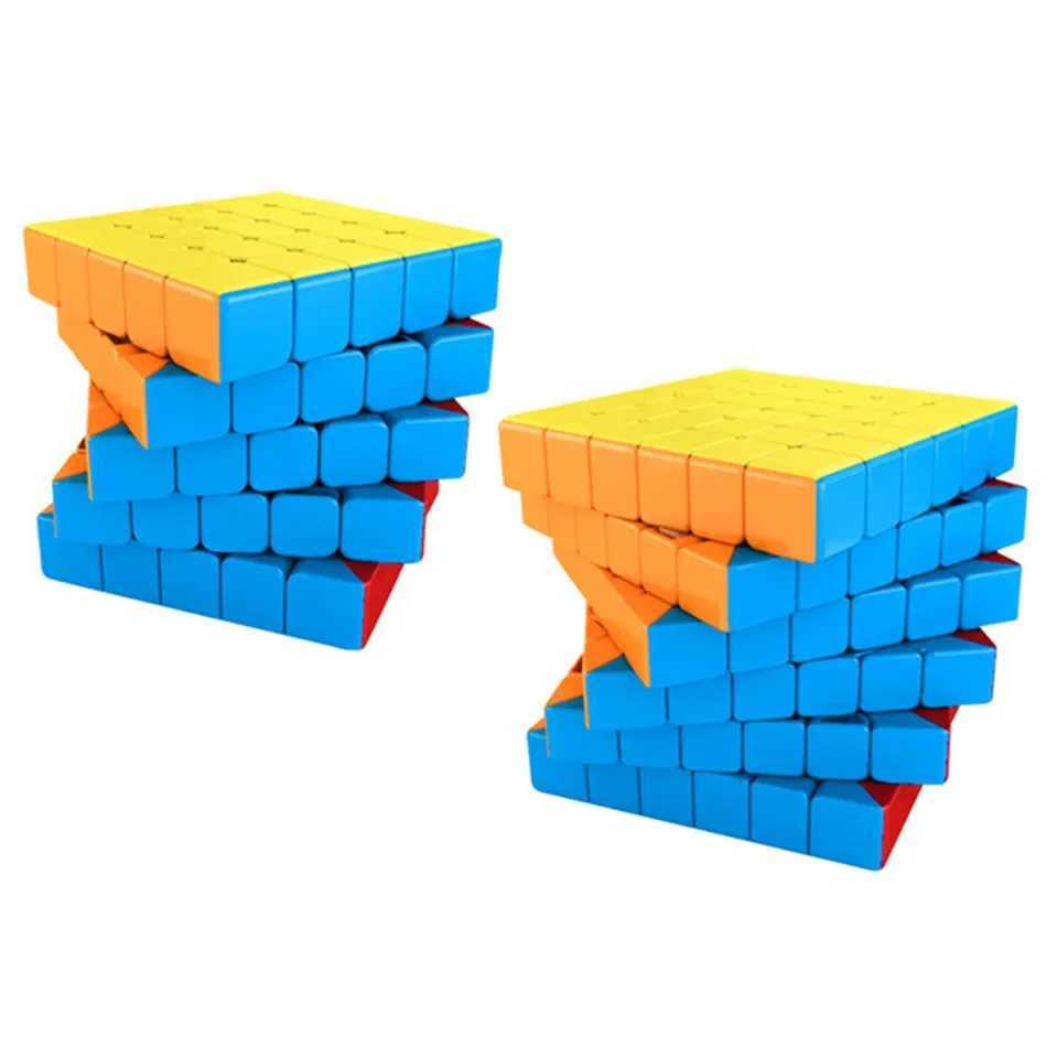 MOYU 4x4 5x5 6x6 7x7 8x8 Speed Cube Meilong Magic Cube Stickerless Speed Puzzle Cubes Toys Gift Cubo Magico Kids Toys L250612