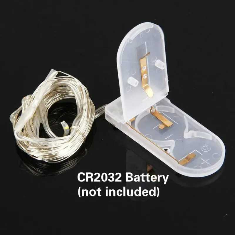 5pcs 2m Copper Wire LED String Lights Holiday Fairy Lights Garland Christmas Tree Decoration Wedding Party DIY Natal Navidad 2021 XJ250612