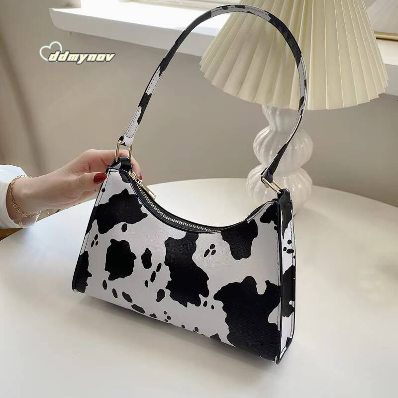 Summer New Shoulder Bags for Women High Quality Zebra Underarm Handbags PU Leather Leopard Armpit Purse Bag ddmynov
