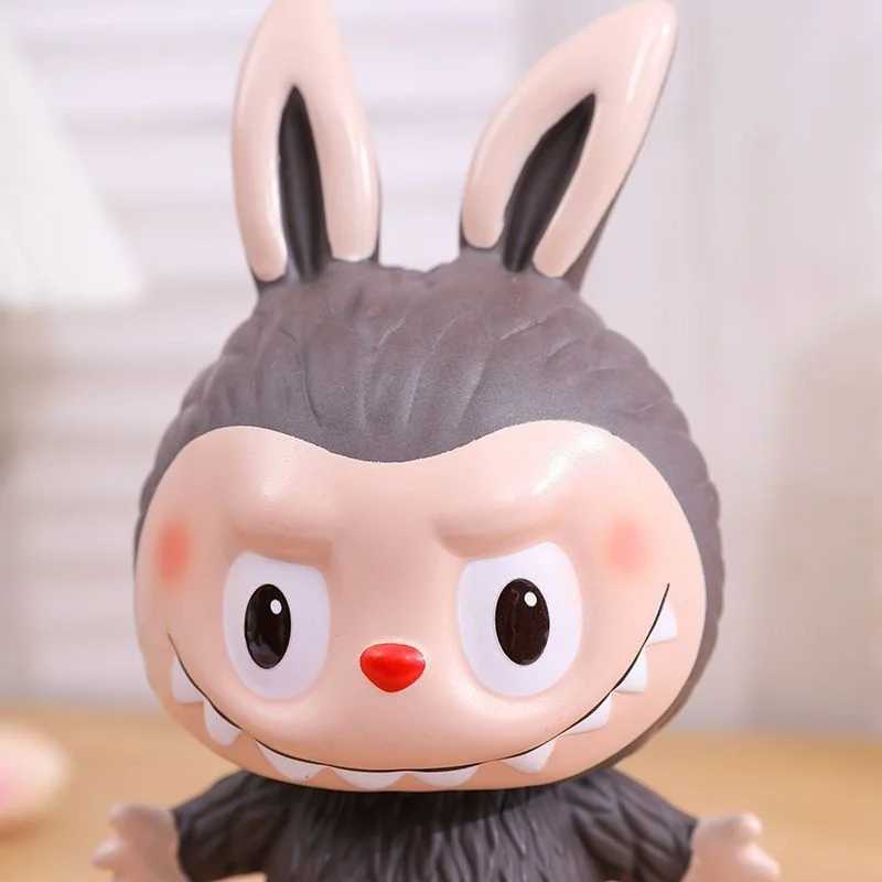 Hot Sale Labubu Figurine piggy bank Anime Peripheral Cute Detachable Desktop Ornament Toy Children Ideal as Birthday Gifts Z250613 Free shipping