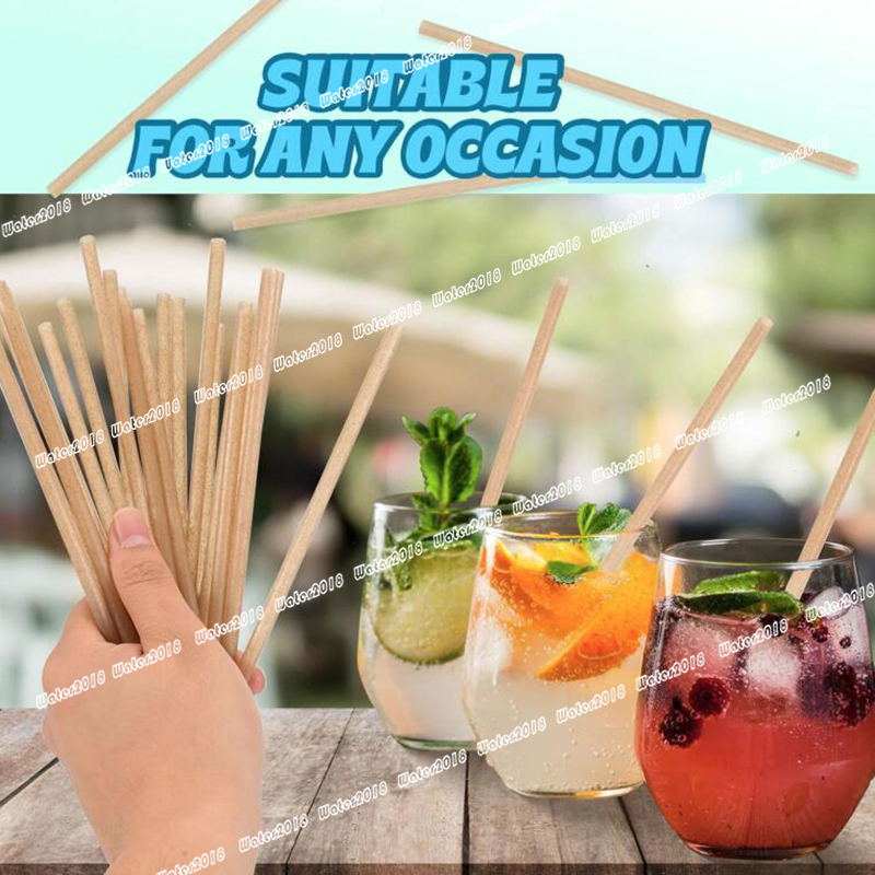 Sugarcane Straws Biodegradable Drink Straw Disposable Compostable Straws For Hot Cold Drinks Beverages Coffee