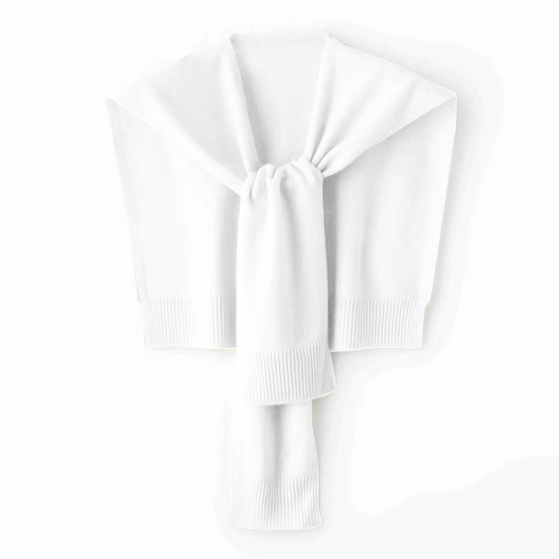 K1004 Spring and autumn net celebrity knitted high-end air-conditioned room small shawl for women to wear outside the shirt wool shoulder fake collar 