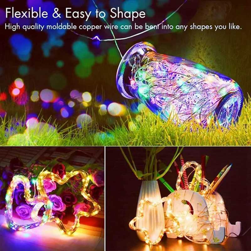 20 Pack String Fairy Lights 20Led 2M Silver Copper Wire Battery Powered Decorations Lights For Wedding Party Christmas DecorXJ250612