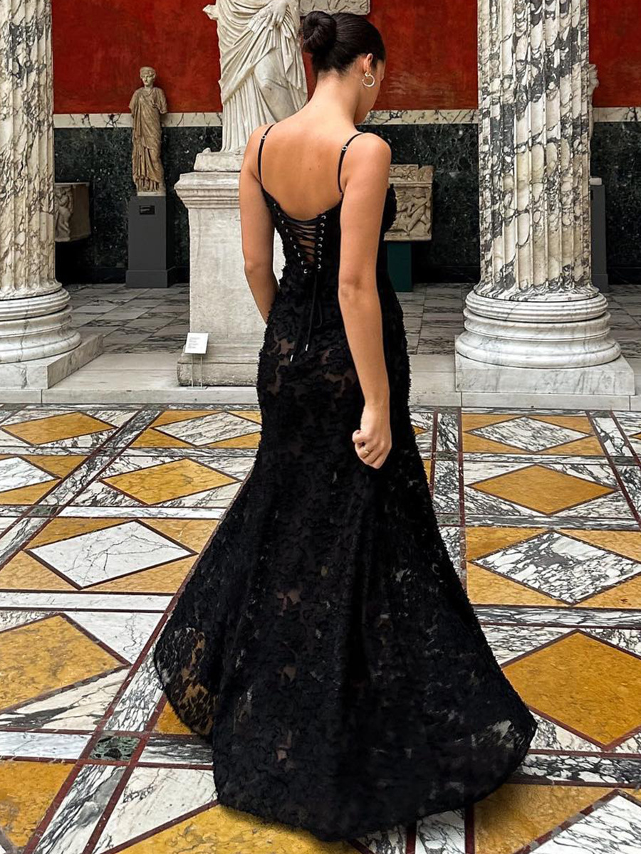 N150 Temperament one-shoulder dress for women autumn and winter new large size waist slimming advanced light luxury evening dress