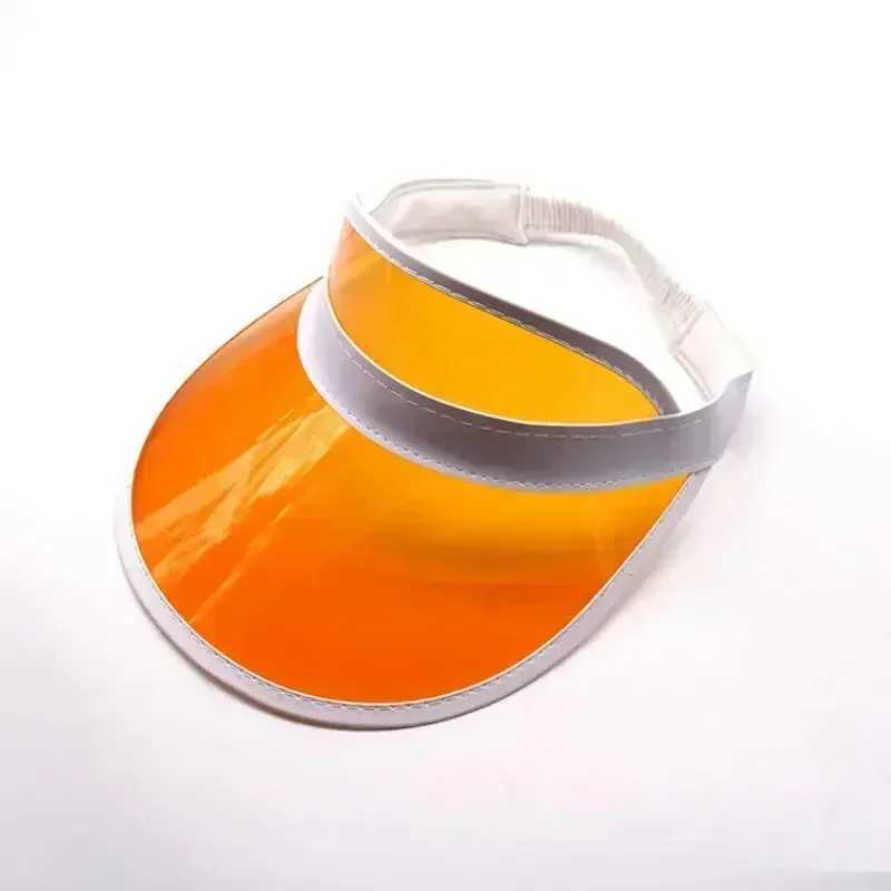 New Summer Women Men Sun Hat Candy Color Transparent Empty Top Plastic Sunshade Hat Visor Caps Bicycle Sun Hat Bicycle Cap Gift U250613