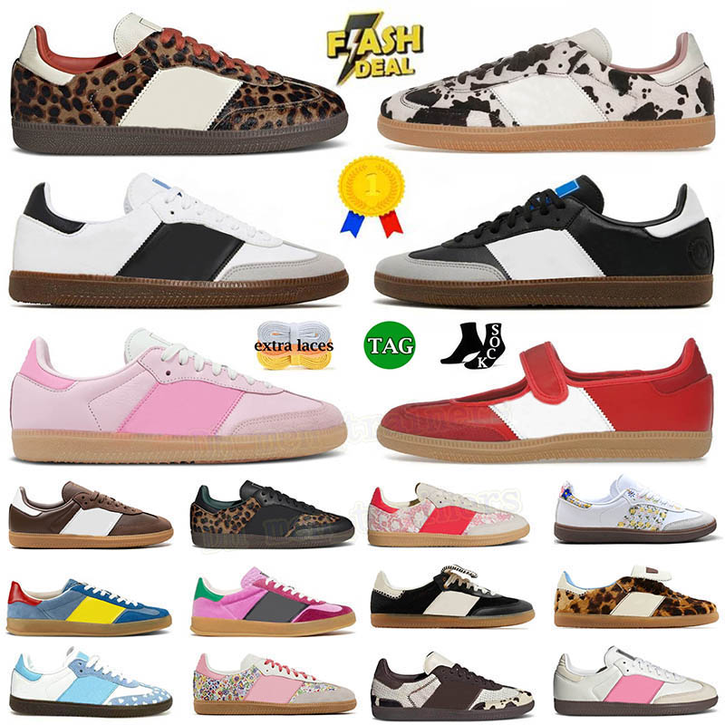 Classic Flats Low Designer Shoes Leopard Print Clear Pink Floral Embroidery Black Scarlet White Gum Vegans Mens Women Janes Loafers Monogram Top Leather OG Sneakers