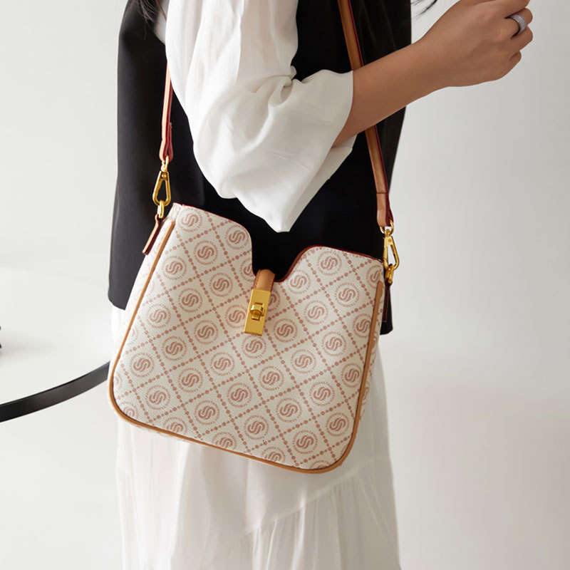 Women's Bags Designer Crossbody For Women Spring Summer New Dopamine Color Block Print Commuter Shoulder Underarm Bag