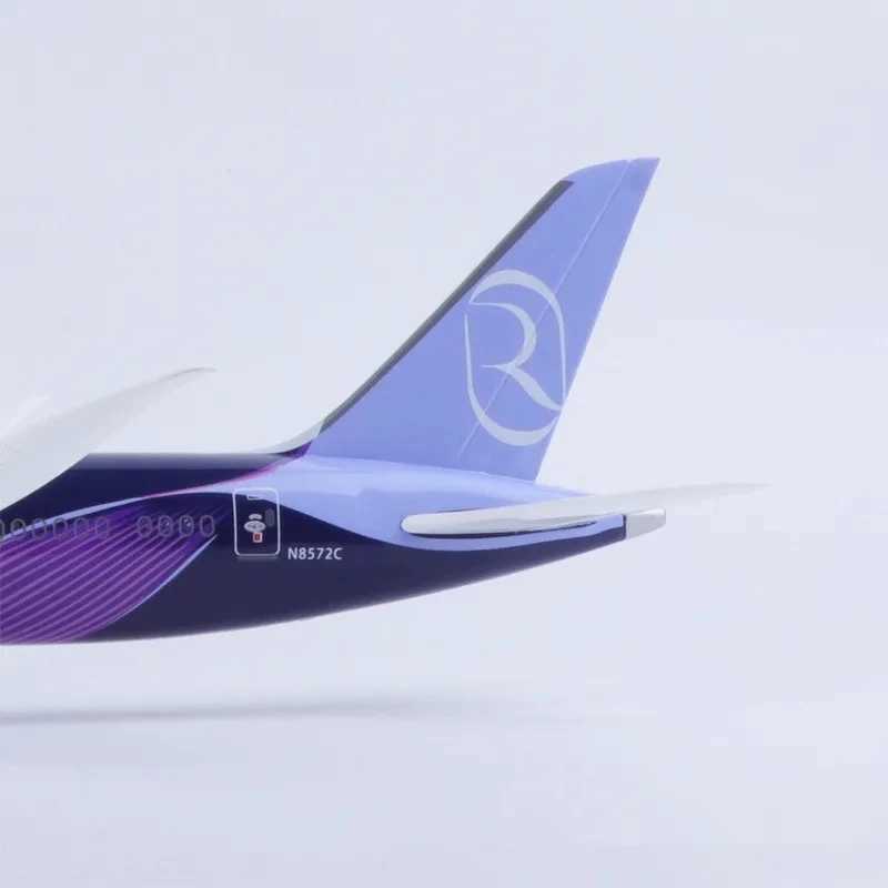 43cm B787 Riyadh Air Airline diecast airplanes scale aircraft Resin model planes With Led Light (Touch Or Sound Control) L250612