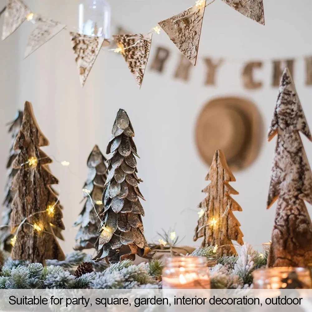 1/2/5M Star Copper Light String Room Decoration LED Fairy Lights Christmas Xmas Decorative Garland LED String Light AA Battery XJ250612