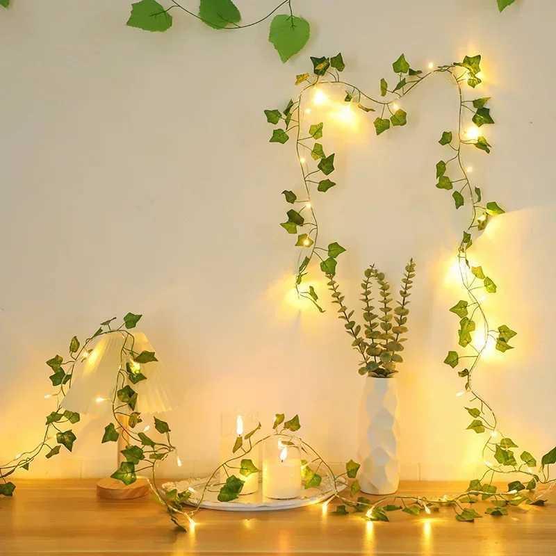 Artificial Greenery Flower Fairy String Light Battery Operated Light Indoor Garland for Bedroom Curtain Dorm Wedding DecorXJ250612