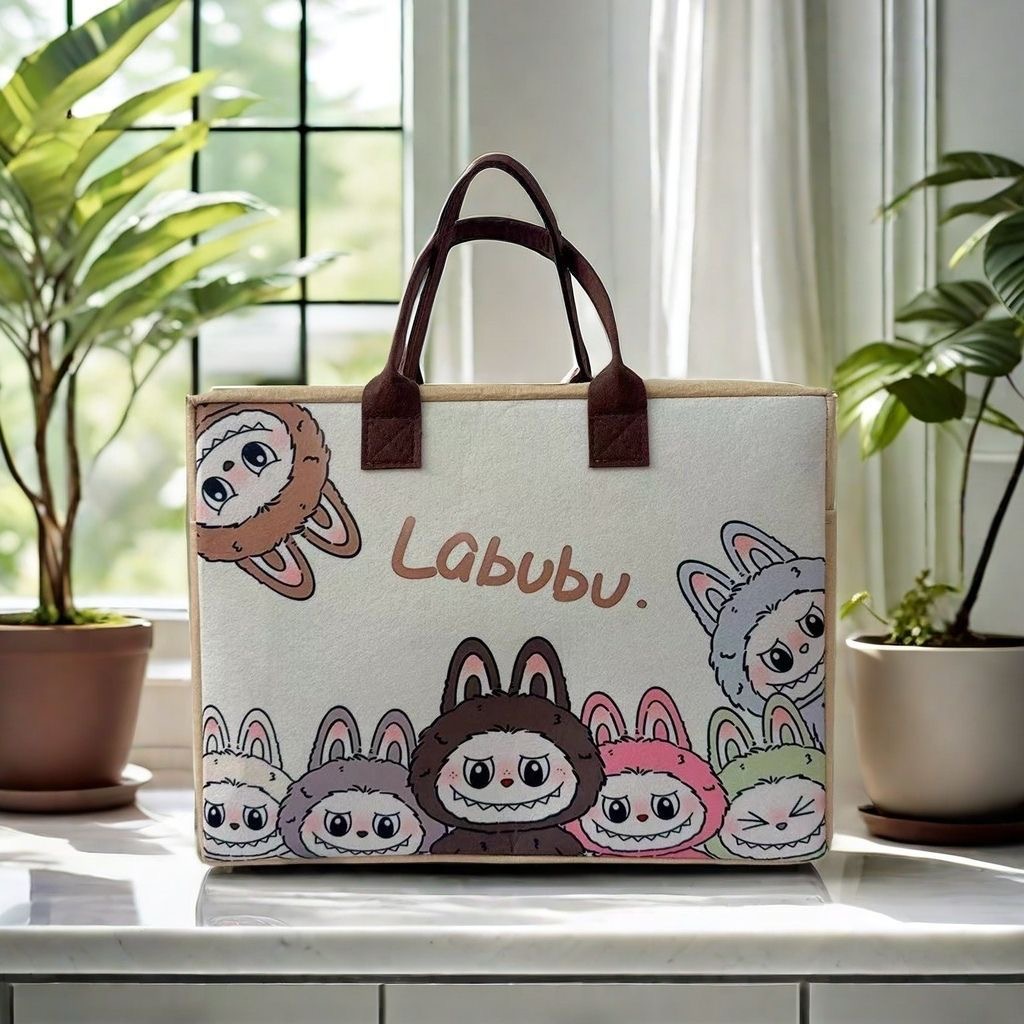 Labubu Cartoon Crossbody Bag Designer Bag Tote Bag Women's Large Capacity Shopping Bag 2025 New Fashion Bag Summer Beach Bag Available in Color a