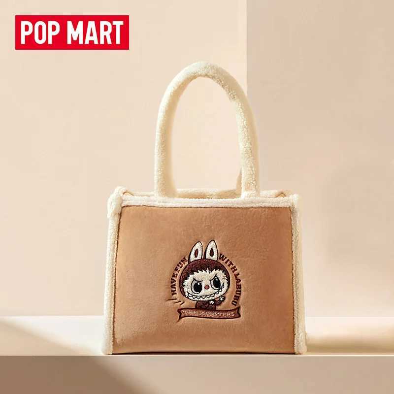 Authentic Bubble Mart ic Series Labubu Plush Tote Bag Brown Cute Trendy Surrounding Girl Birthday Gift Free shipping
