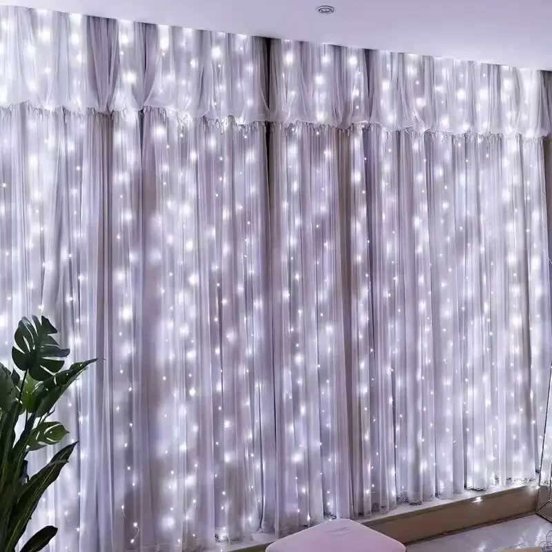 3Mx1M/2M/3M LED String Lights USB Remote Fairy Lights Garland for New Year Wedding Party Christmas Home Room Curtain Decoration XJ250612