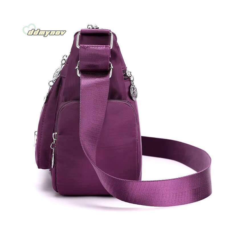 Women's Large Capacity Shoulder Waterproof and Wear Resistant Multi Pocket Commuter Leisure Outdoor Crossbody Bag ddmynov