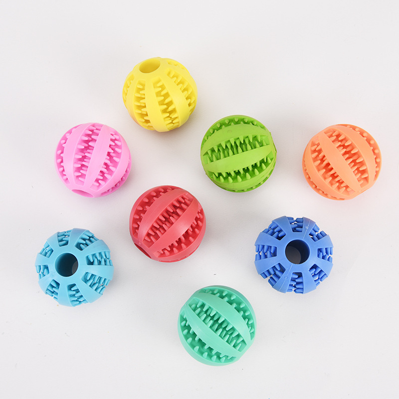 Pet Supplies Dog Toy Designer Self Help Relieve Boredom Molar Leakage Ball Bite Resistant Puppy Hiding Watermelon Ball Rubber Toy