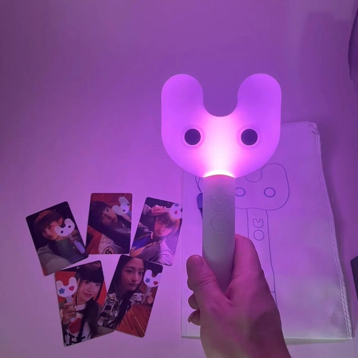 Kpop NJ Lightstick With Bluetooth Hand Lamp Gidle Concert Hiphop Party NJ Light Stick Fluorescent Collection Toys 250613