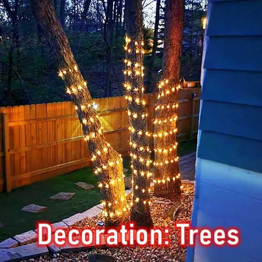 LED Fairy Lights USB Power String Lights Christmas Garland For New Year Wedding Party Tree Garden Terrace Decoration 8 Function XJ250612